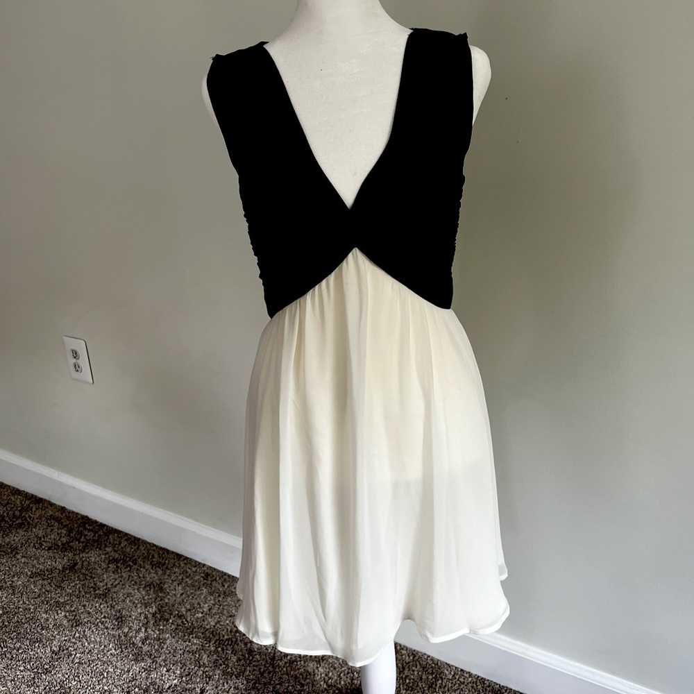 White House Black Market delicate chiffon mini dress